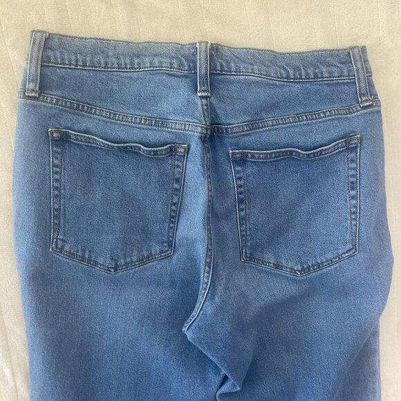 J.Crew Essential Straight Jeans Womens Size 31 Button-Fly Frayed Hem - Picture 6 of 13